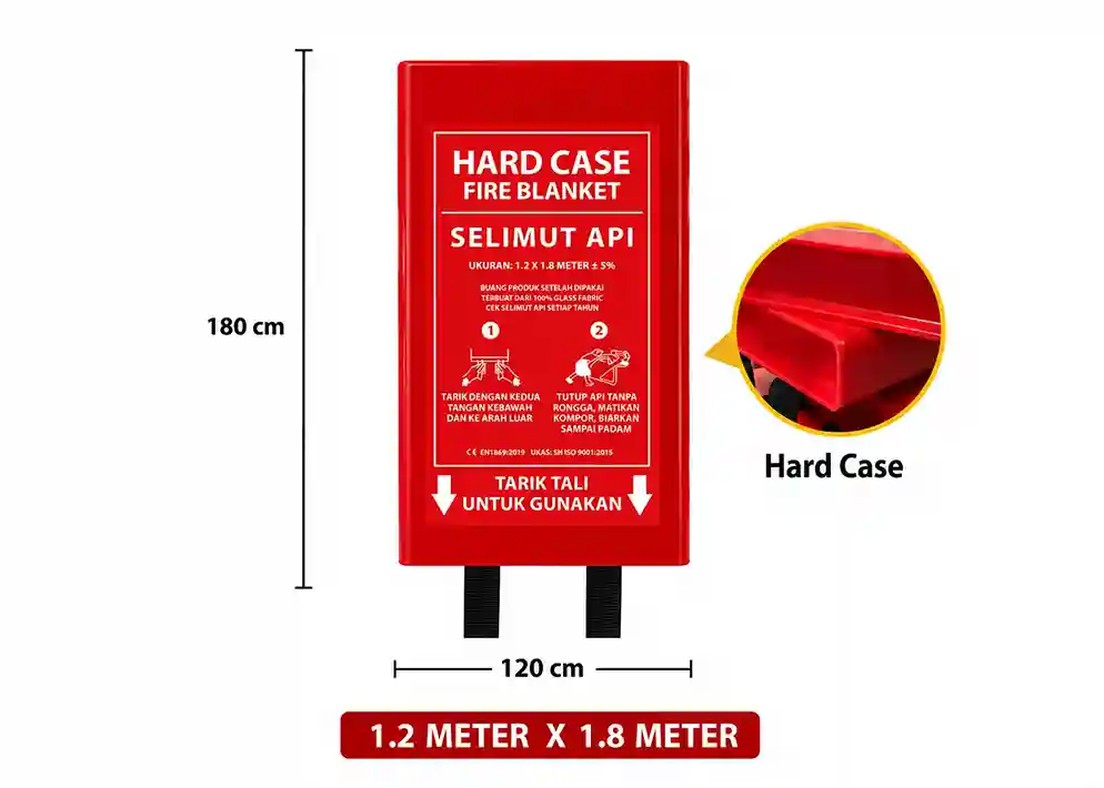 Thumbnail Fire Blanket Hard Case – Selimut Api Fiberglass 100% dengan Kotak Pelindung Keras