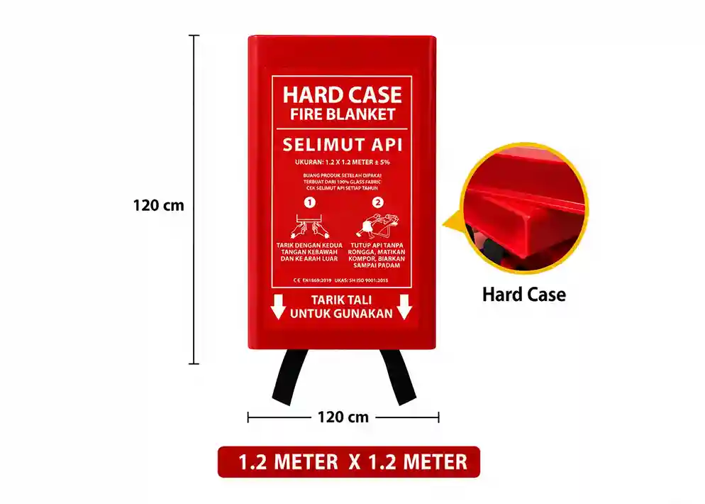 Thumbnail Fire Blanket Hard Case – Selimut Api Fiberglass 100% dengan Kotak Pelindung Keras