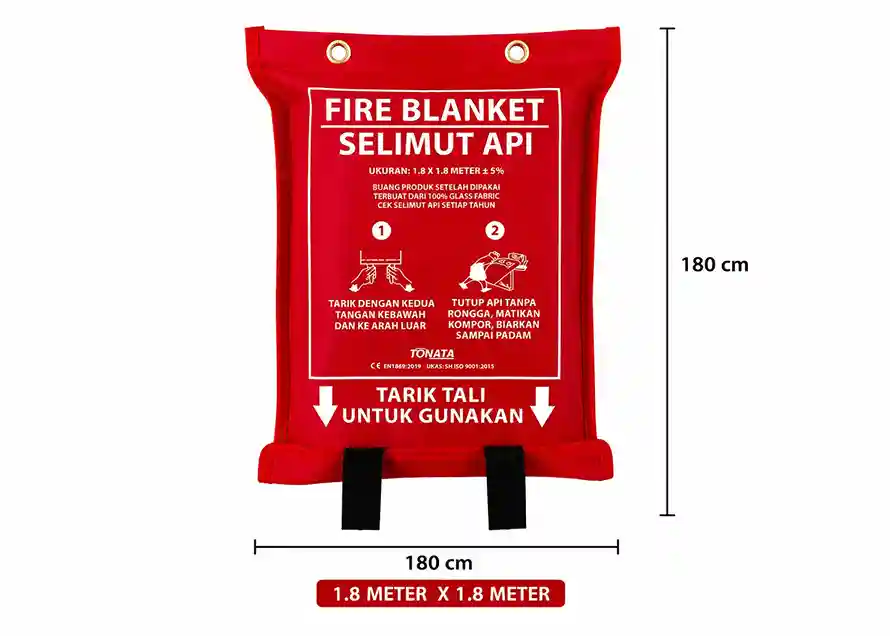 Thumbnail Fire Blanket Soft Case – Selimut Api Fiberglass 100% Portabel