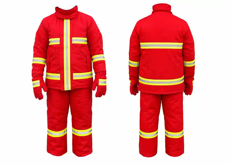 Fire Fighting Suit Merah Katun Tahan Api 270gsm
