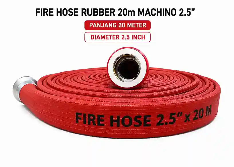 Thumbnail Fire Hose Rubber 20m Machino 1.5"-3"