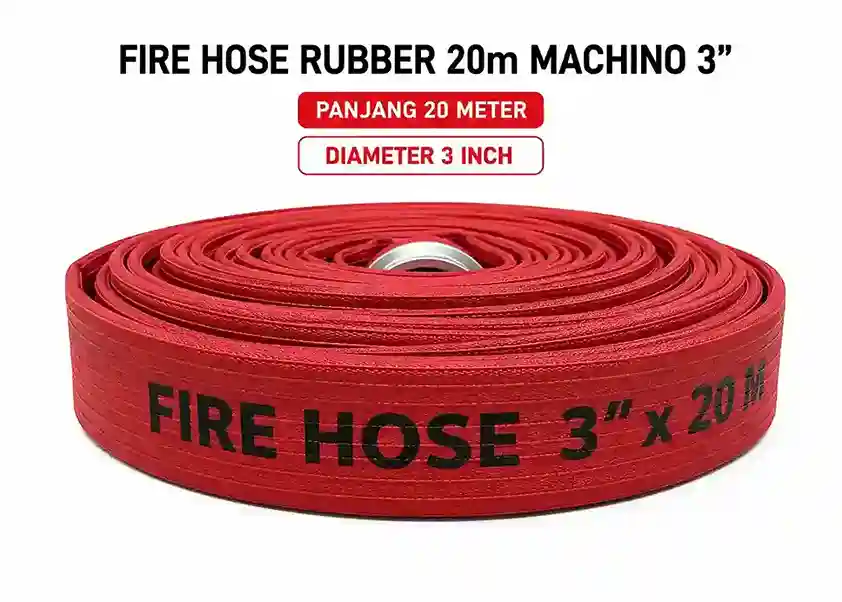 Thumbnail Fire Hose Rubber 20m Machino 1.5"-3"