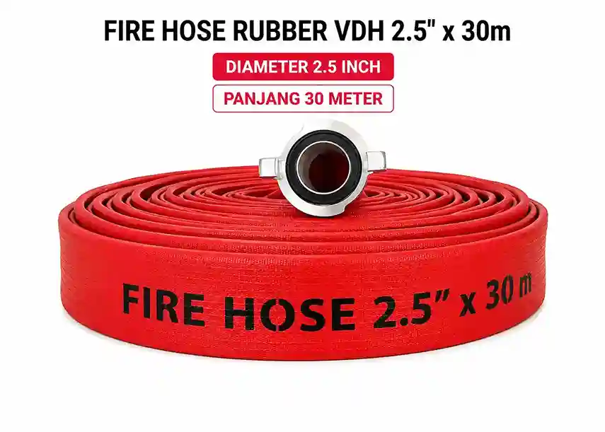 Fire Hose Rubber VDH 2.5" x 30m