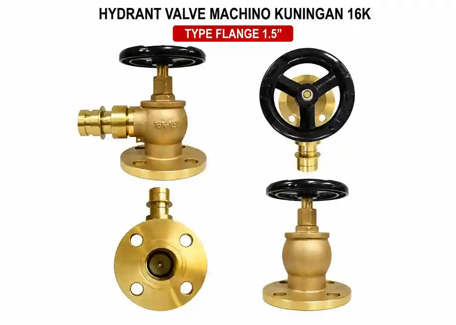 Hydrant Valve Machino Kuningan 16K Type Flange