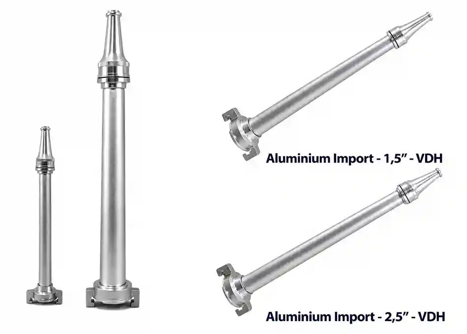 Jet Nozzle Aluminium VDH 1.5" & 2.5" – Nozzle Pemadam Ringan