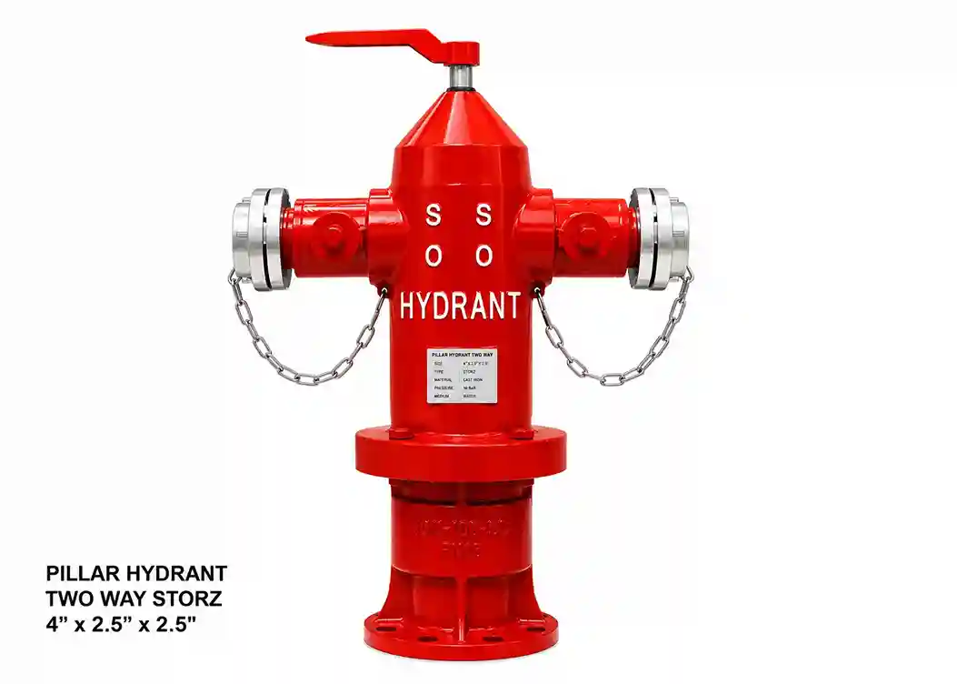 Pillar Hydrant Two Way Storz 4"x2.5"x2.5"