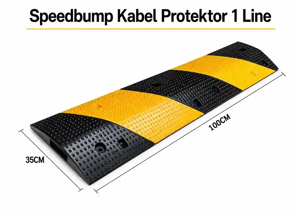 Rubber Cable Protector 1 Line – Pelindung Kabel Karet 1 Jalur Heavy Duty