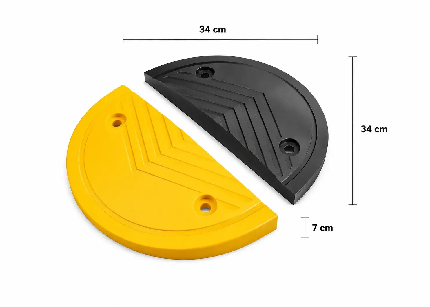 Thumbnail Rubber End Cap Speed Bump 34x34x5 & 34x34x7 cm