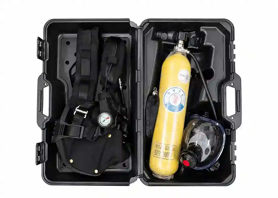 Thumbnail SCBA Breathing Apparatus 6L Steel 300 Bar – Alat Pernapasan Mandiri dengan Alarm Tekanan Rendah