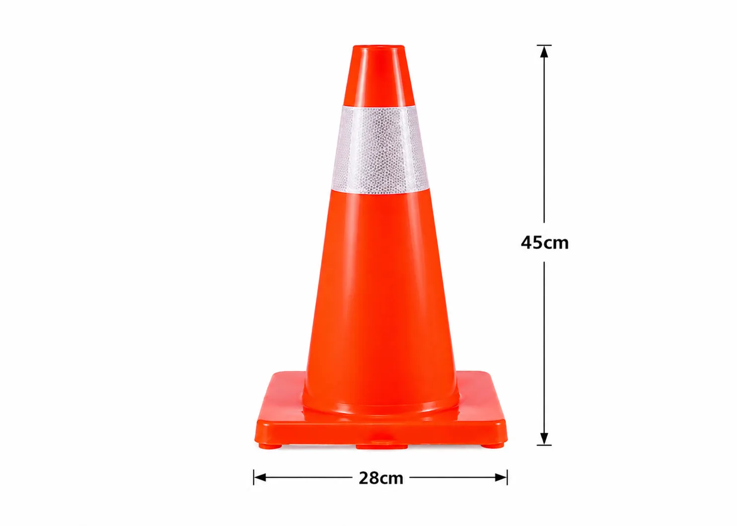 Thumbnail Traffic Cone PVC – Kerucut Lalu Lintas PVC dengan Double & Single Reflective Scotchlite